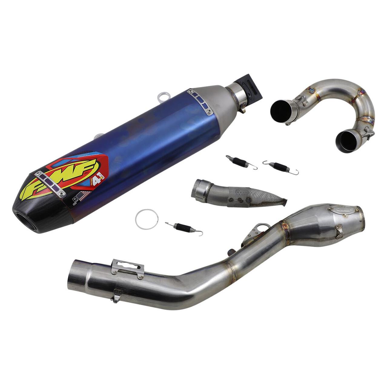 FMF Exhaust System Factory 4.1 RCT Megabomb Carbon Blue For Husqvarna FE 250 2020-2021